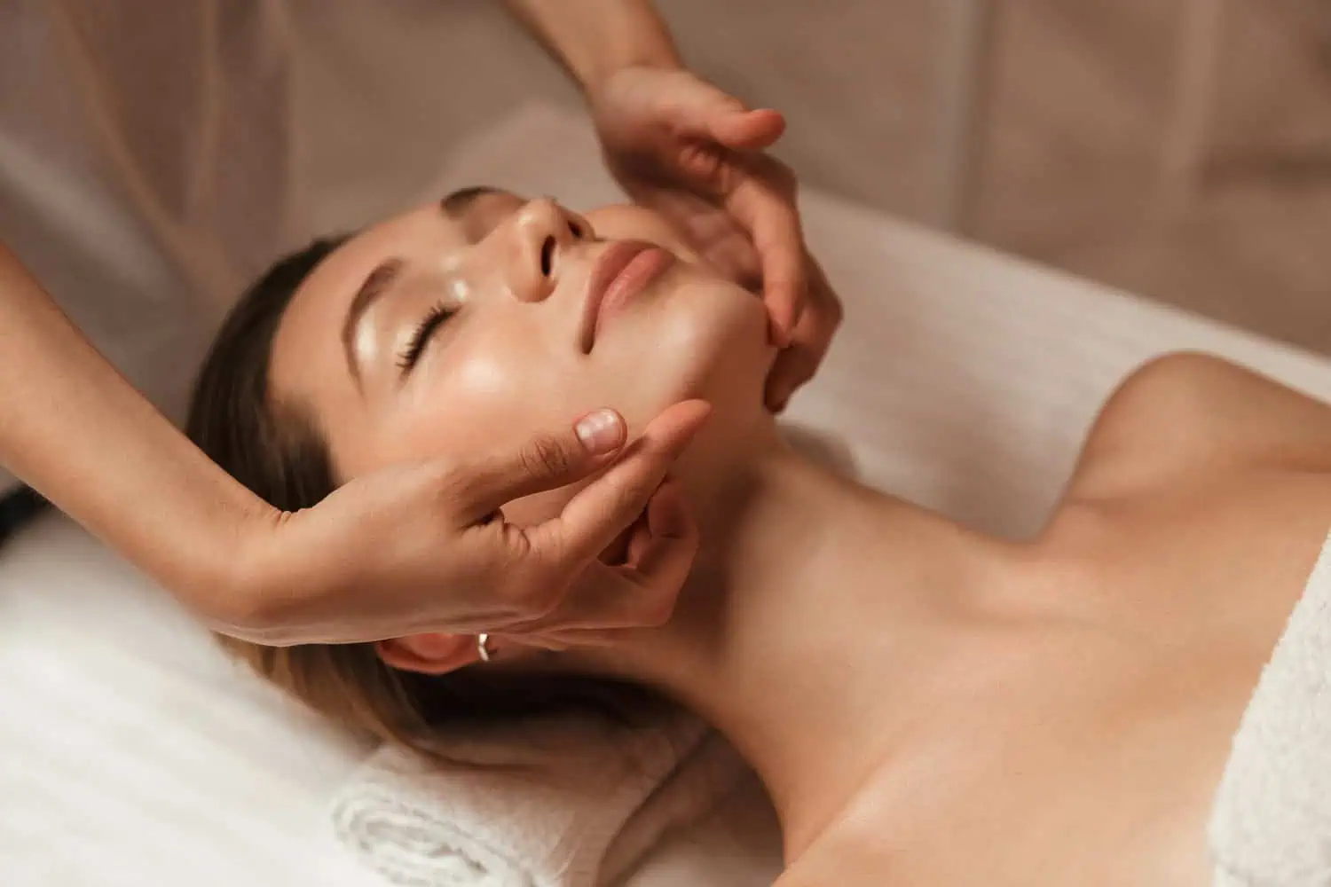 Woman Receiving 30 Minutes Facials at Blissful Beauty Bar in Niceville, FL
